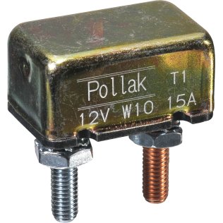 Post-Style Circuit Breaker without Bracket 15A 12V - 11145