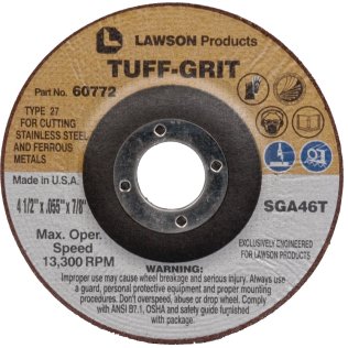 Tuff-Grit Cut-Off Wheel for Right Angle Grinder 4-1/2" - 60773M12