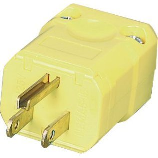  Thermoplastic Plug 15A 125V Yellow - 1145982