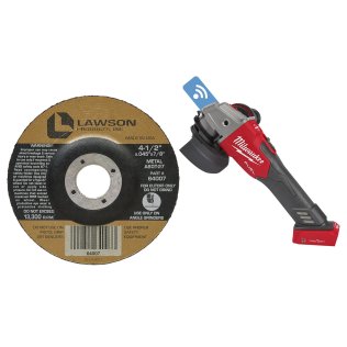  Milwaukee® M18 FUEL™ 4-1/2" / 5" Braking Grinder (Tool Only) with 4-1/ - 1633648BL