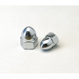  Acorn Nut Grade 2 Steel Chrome #8-32 - 10692