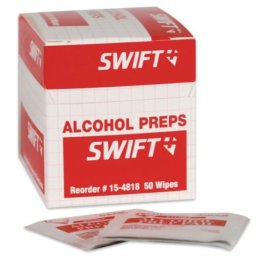  Alcohol Wipes – 1" x 2-1/2" – 50/box - 1488288