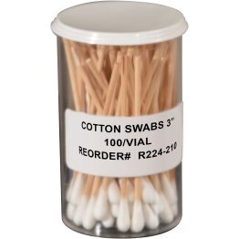  Cotton Swabs – 3" – 100/vials - 1488367