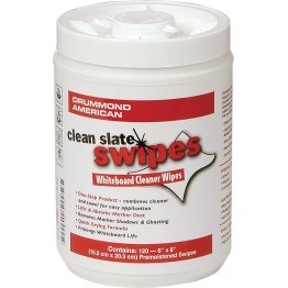 Drummond™ Clean Slate Swipes Whiteboard Cleaner Wipes 120Pcs - DN6090