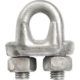 Chicago Hardware Wire Rope Clip, Forged, Galvanized, 1/8" - 1442409
