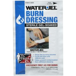 Water Jel Burn Dressing – 4" x 4" – 1/unit - 1489367