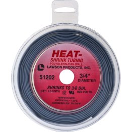  Tru-Shrink Heat Shrink Tubing 4 to 1/0 AWG Black - 51202