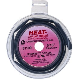  Tru-Shrink Heat Shrink Tubing 12 to 10 AWG Black - 51199