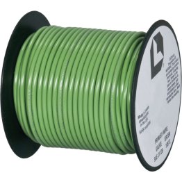  Plastic Covered Primary Wire 10 AWG 100' Green - 5551G