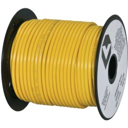  Plastic Covered Primary Wire 10 AWG 100' Yellow - 5551Y