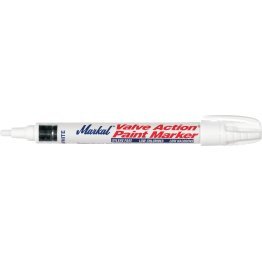 Markal® Valve Action® Permanent Paint Marker White - 99063