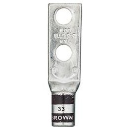 Tru-Crimp® Standard Two-Hole Lug 2 AWG Brown - 89516