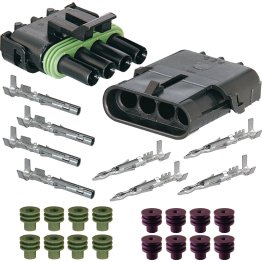 Weather Pack 4-Way Inline Connection Kit 20-18 AWG - 1446725