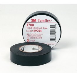 3M™ Temflex™ 165 Vinyl Electrical Tape Black 3/4" - P34103