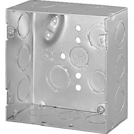  Square Box 1/2" and 3/4" Steel Zinc-Plated - 55442