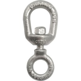 Chicago Hardware Swivel, Chain, Galvanized, 5/16" - 1442132