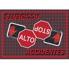 M + A Matting Safety - Stop Accidents Message Mat - SF13629