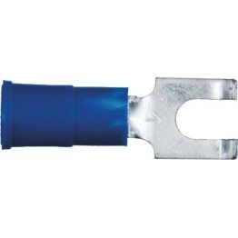  Flanged Block Spade Terminal 16 to 14 AWG Blue - 25469
