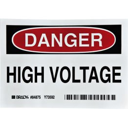  DANGER HIGH VOLTAGE Sign - 54133