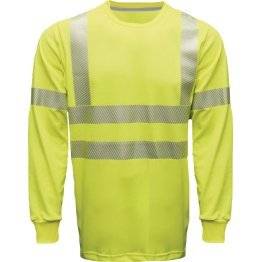 National Safety Apparel Class 3 FR Hi-Vis Yellow T-Shirt, 3XL - 1334323