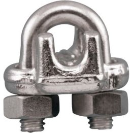  Wire Rope Clip, Stainless Steel, 3/8" - 1427705