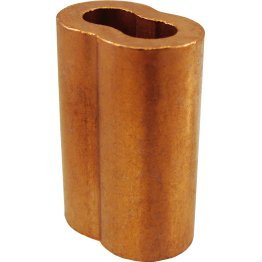 Loos & Co. Inc. Wire Rope Sleeve, 3/16", Copper - 1440191
