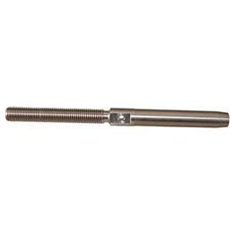 Loos & Co. Inc. Wire Rope Terminal, Stud, 5/16", 1/2-20 Left Hand Thread, Stainless St - 1440258