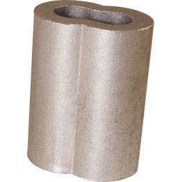 Loos & Co. Inc. Wire Rope Sleeve, 1/4", Aluminum - 1440221