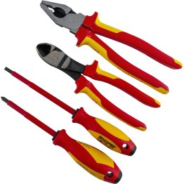 Knipex Tool Set, Insulated, 4pc Set - 1606979