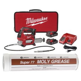 Milwaukee® Milwaukee® M18™ Cordless 2-Speed Grease Gun Kit with Gray/Black Grease - 1635651