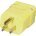 Thermoplastic Plug 15A 125V Yellow - 58873