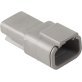 Deutsch-Style DTM Series Receptacle 7.5A 3 Contacts - 1445775