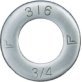  Flat Washer 316 Stainless Steel 1/4" - 81874