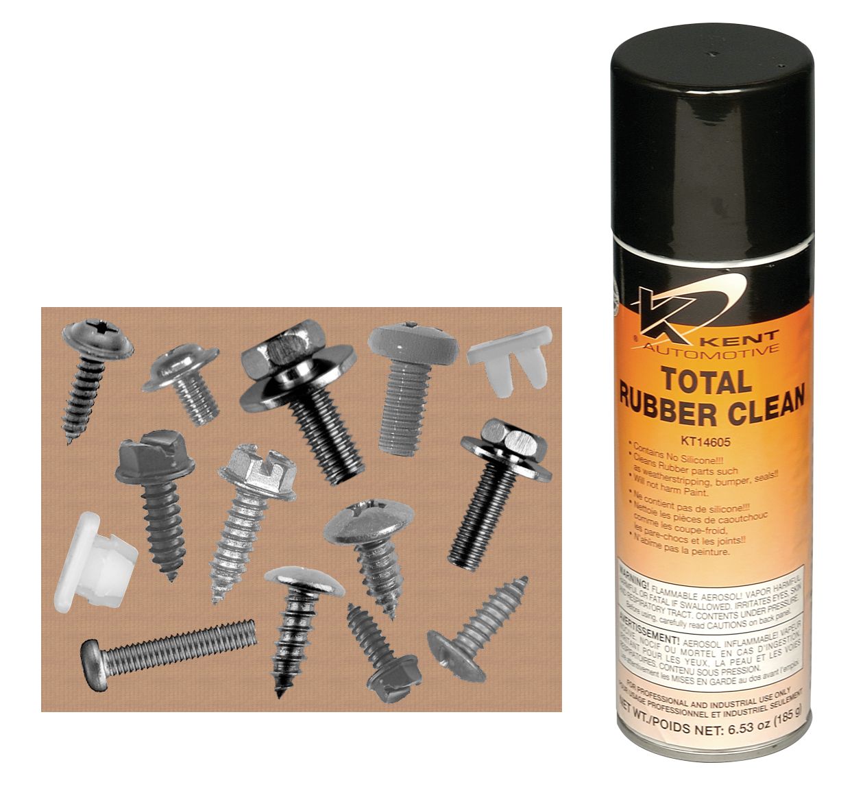 License Plate Screw Assortment and Total Rubber Clean – Kent Automotive