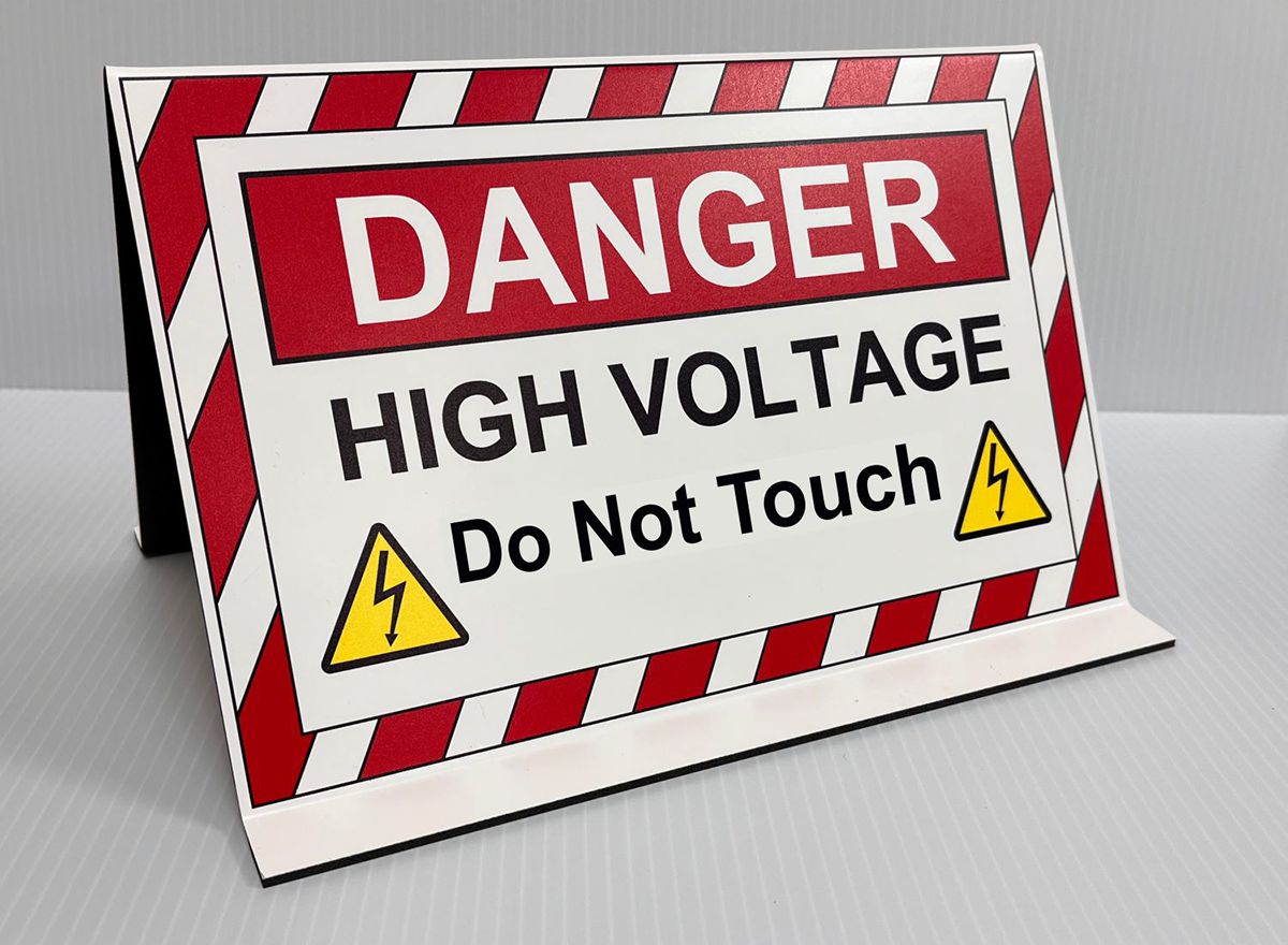Danger High Voltage EV Sign Red – Kent Automotive