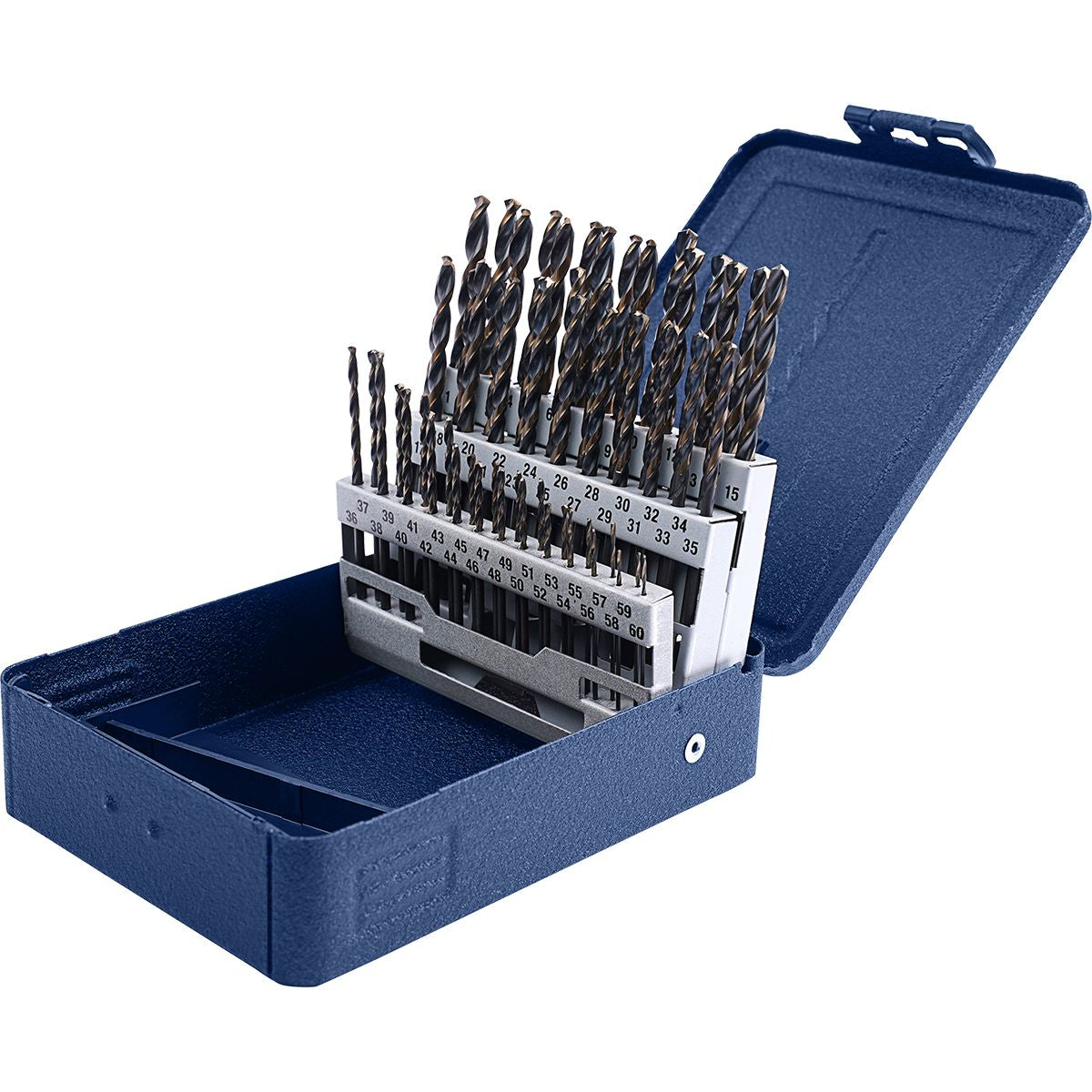 #1-#60 60PC Cryobit Drill Bit Set, 135o Split Point, HSS Cryophase
