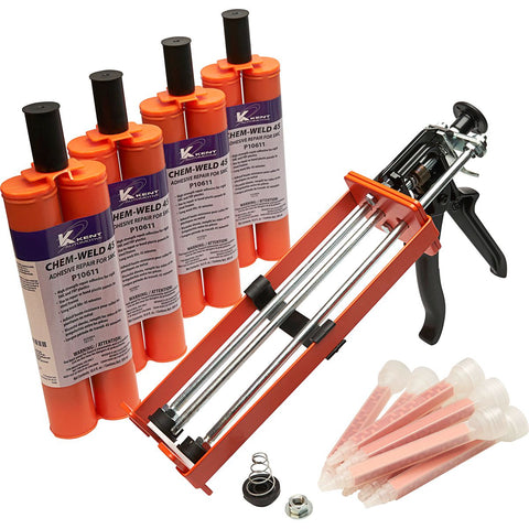 Plastic Repair Adhesive Kit Chem-Weld 45 Rigid 10 oz | Kent – Kent