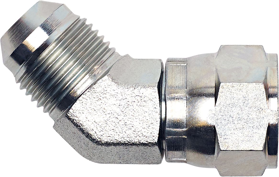 Hydraulic Adapters, 45° Elbow, Male JIC X Female JIC Swivel – Kent ...
