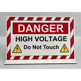  Danger High Voltage EV Sign Red - 1647949