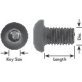  Button Head Socket Cap Screw Steel M4-0.7 x 12mm - 87524